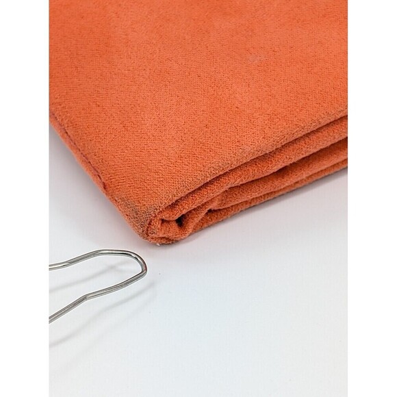 AIRFRANCE Travel Organizer Clutch Orange Vegan Suede Wallet Pouch Wallet - Picture 9 of 10